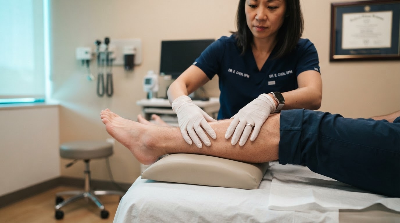 Expert clinical examination in advanced wound care setting